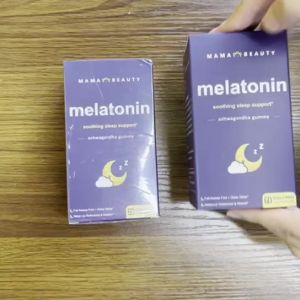 MAMA BEAUTY Melatonin Gummies Improve Sleep Ashwagandha Gummy Aid Relax Anti Anxiety Food Supplement