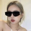 WE Kacamata Hitam Wanita Double B Logo Anti Uv Fashion Retro Vintage Frame Persegi Minimalis Kekinian K55. 
