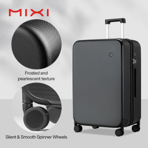 Mixi Polycarbonate Luggage with Upgraded Explosionproof Zipper 14 20 Inch Cabin Size Carry On Luggage 24 26 Inch Hardside Travel Suitcase with Mute Bearing Spinner Wheels TSA Lock KM9236