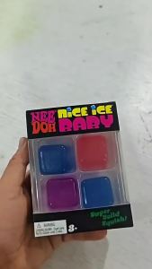 NeeDoh  Four small ice cubes in stock cross-border bestseller ice cube-shaped stress-relief slow-rebound squishy toy