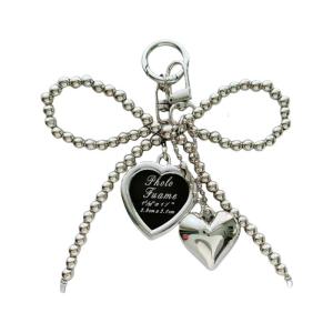 Bows Keyring Korean Styles Keychain Creative Car Key Chain Lovely Heart Keyrings Bag Pendant Ornaments Bag Charm