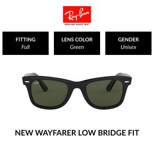Ray-Ban Wayfarer - RB2140F 901  size 52 แว่นตากันแดด