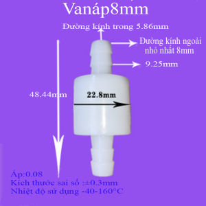 Van Nước Một Chiều Cho Ống Mềm (Có ÁP Suất)