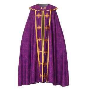 Medieval Mens Robe Gown Priest Cloak Cape Party Halloween Cosplay Costume Printed Pattern