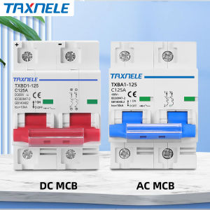 2P DC 600V AC 400V Solar Mini Circuit Breaker Battery Switch 125A 100A 80A DC MCB for Photovoltaic PV System AC MCB