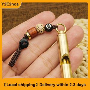 【Local shipping】 Brass Whistle High Decibel Portable Outdoor Whistle Hiking Camping Life-Saving Whistle Referee Training Whistles Outdoor Gadgets
