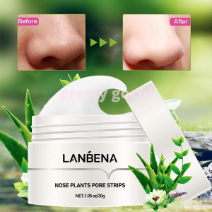 LANBENA Aloe Vera Blackhead Remover Strips: Effective Nose Pore Cleansing and Acne Treatment