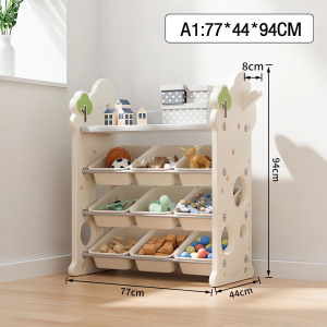 Tree House Toy Storage Organizer For Kids Bookshelf For Baby Baby Toys & Books Durable & Safe Playroom Decor