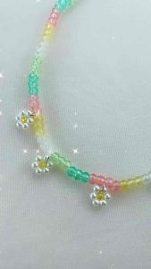 สร้อยคอคริสตัลดอกเดซี่ ยาว 43 CM