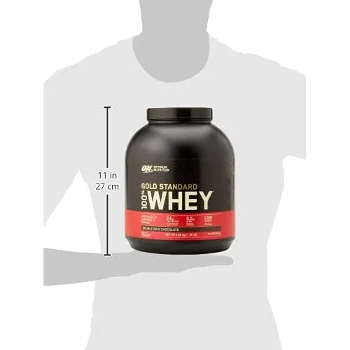 Optimum Nutrition Gold Standard 100% Whey Protein Powder, Double Rich  Chocolate, 5 Pound (Packaging May Vary)