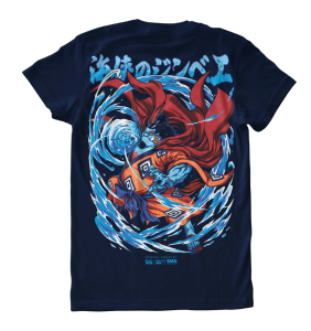 CLOWOR Jinbe The Knight of The Sea Fishman Strawhat Pirates Mugiwara One Piece Anime Kaos T-shirt