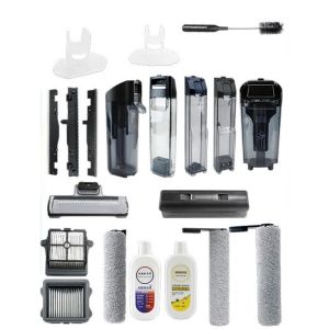 Tineco Floor One SWITCH S7 Pro S6 Smart Cordless Wet Dry Floor Washer Vacuum Cleaner Combo Replacement Kit FlashDry 3.0 Roller Brush LED 3.0+ HEPA Filters Squeegee Clean Water Tank  Front Brush Kit Accessori