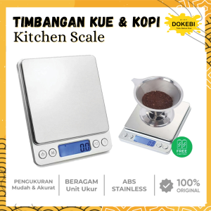 Timbangan Dapur Mini Digital Scale 3KG | Kitchen Scale i2000 | 3kg 01gr 500gr 001gr PREMIUM BUILD