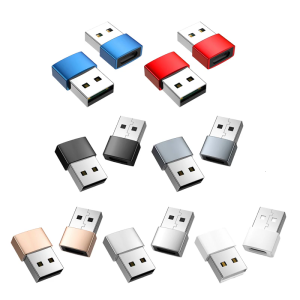 Type C to USB Adapter 2Pack USB2.0 Male to Type C Female Adapter Enjoy 480mbps Fast Transmission and Safe Charging