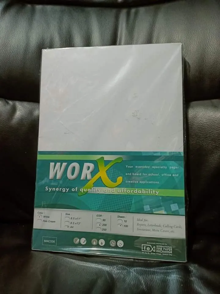 WORX SPECIALTY BOARD PAPER 10 s SHORT A4 200gsm Lazada PH