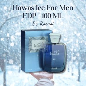 100ML RASASI Hawas Ice Perfume for Men Long Lasting Scent -100% Original Dubai Arabian Perfum