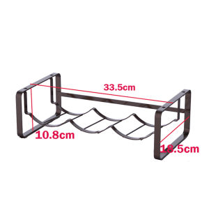 Locaupin Kitchen Stackable Water Bottle Organizer for Cabinet Water Bottle Holder Stackable Water Bottle Storage Rack