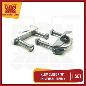 Klem Slebor Universal Besar 8 mm (PSP) Set Isi 2 Kawel Spakbor Kleman Breket Spakbor Depan Baut 12