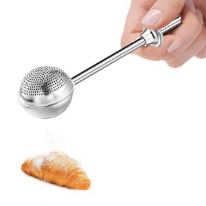 Gói của 2 chuyên nghiệp Baking Dispenser công cụ nonrust thép sàng cơ chế spreader cho đường bột sprinkling