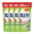 Mama Lemon Anti-Bacterial Green Tea Dishwashing Liquid Refill Promo Pack - 4 X 600ML. 