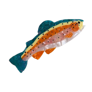 Popular Acetate Fish Shape Hair Claw Clip for Women Unique Colorful Designs Strong Grip Hair Holder for Spring Vacation