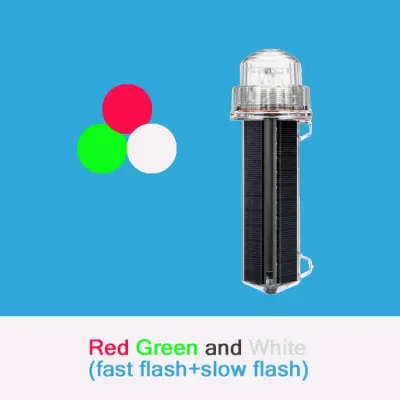 ApeaxFortis-Waterproof Solar Powered Flash Boat Light Marine Navigation Light Signal Light Net Mark/Position Flashing Marine