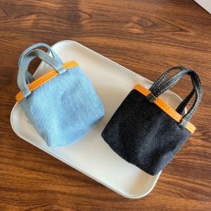 BECOME High Quality Mini Tote Bag Portable Small Earphone Organizer Multifunction Bag Kawaii Key Earphone Case Gift