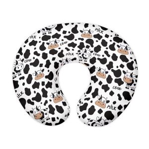 Cartoon Cow Print Nursing Pillow Cover for Breastfeeding Pillow Soft and Cozy Nursing Pillow Slipcovers Sung Fits Nursery Pillow