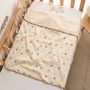Newborn Baby Muslin Swaddle Blanket Cotton Cartoon Towel Gift Wrap Kain Selimut Kain Bedung Bayi