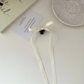 Klip Rambut 蝴蝶结飘带抓夹 Bow Hair Clip 甜美少女优雅气质公主头简约百搭发饰 Elegant Ribbon Hair Claw Women Hair Accessories