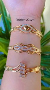 GELANG GOLD CUFF BANGLE ALL MODEL | GELANG CEWEK DEWASA | GELANG TITANIUM ANTI KARAT ANTI LUNTUR TIDAK ALERGI | GELANG KEKINIAN | GELANG ESTETIK