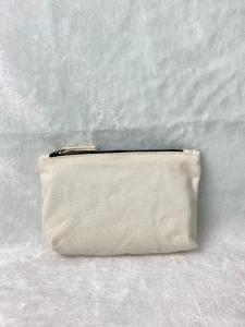 LORA 10oz Small Canvas Pouch with Zip Mini Multipurpose Bag Pencil Box Comestic Beg Wanita