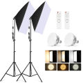 Softbox Lighting Kit, Photography Softbox Kit, E27 Dimmable LED Light Head, Professional Photo Studio Equipment for Camera Product Shooting Selfie. 