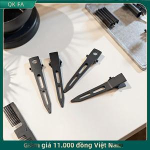 QK FA ✨ 10PCS đen Duckbill tóc Clip nonslip Alligator tóc Clip thợ cắt tóc salon tạo kiểu tóc chết Phụ kiện tóc kẹp tóc
