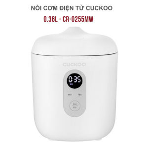 Nồi cơm điện Mini Cuckoo Hàn Quốc 0.36L CR-0255MW - Lòng nồi chống dính - Hàng chính hãng bảo hành 24 tháng