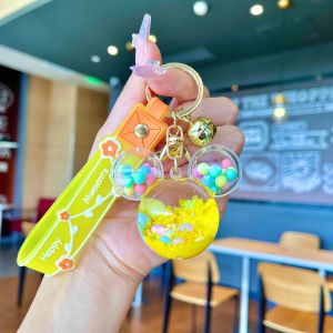 MALL - Keychain Lucu Gantungan Kunci Motor Mobil Rumah Tas Bahan Akrilik Motif Aesthetic KEY12