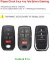 for Toyota Key Fob Cover Smart Key Case Holder Protector Compatible for Sienna Rav4 Prime Venza Fortuner Alphard Vellfire Hilux Land Cruiser (JTYB-Gray). 