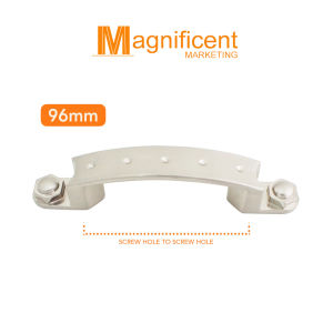 Tajima 8352 96mm Modern Cabinet Handle (Satin Nickel) (2 pcs) Drawer Handle Cabinet Door Handle