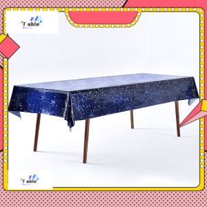 [SG] 5pcs 137*274cm Disposable Table Cloth Plastic Table Cloth Birthday Table Cloth Waterproof Tablecloths for Birthday Party