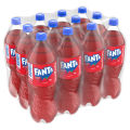 [จัดส่งเฉพาะกทม.และปริมณฑล]แฟนต้า น้ำอัดลม น้ำแดง 1 ลิตร 12 ขวด Fanta Soft Drink Strawberry (Red) 1L Pack 12. 