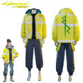 Anime Cyberpunk Edgerunners David Martinez Cosplay Costume Unisex Zipper Coat Jacket for Adult Halloween. 