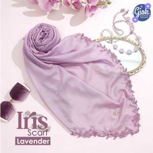 SKYSHOP HIJAB IRIS SCARF BY GIOK BAHAN VOAL DAN SAHARA SIZE 115X115CM KERUDUNG SEGI EMPAT PREMIUM MURAH CANTIK