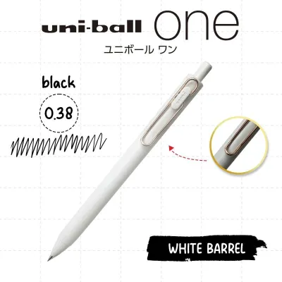 UMN-SG - Rose Gold Clip Uniball One – Vivid & Smooth Gel Pen for Bold Writing