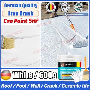 👍 With Brush 👍 1000g Super Waterproof Glue Adhesive Polyurethane Asphalt Coating Repair Swimming pools crack roof wall window sill Toilets Concrete Fish Tanks Sealant Roof Leak Water Proof Glue
