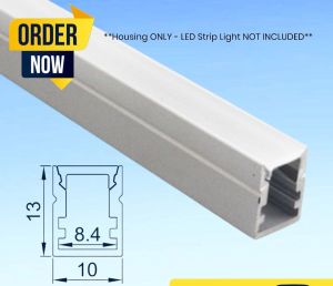 ALUMINUM LED PROFILE CHANELS 1METER X2PCS FOR LED STRIP SLIM TYPE SALE SURFACE RECESSED HANGING SUSPENDED