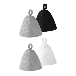 2PCS Comfortable Sauna Hat Sauna Accessories Sauna Caps Set Felted Wool Hats Baths Hat Suitable for All Adults