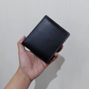 Dompet pria kulit sapi asli dompet lipat cowok wallet tempat uang slot kartu dan foto