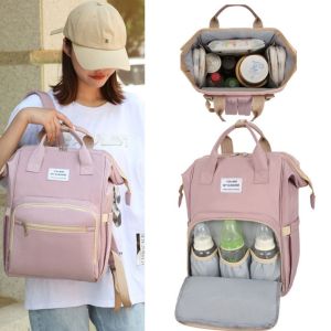 RGFV MALL Multi-Functional Mommy Bag Large Capacity Portable Nappy Backpack Bag Double Shoulder Foldable Moms Outting Bag for Nursing