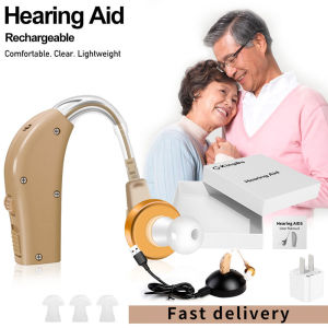 Wireless Hearing Aid Amplifier for Adult Senior Original USB Rechargeable Digital for Elder Hearing Amplifiers Aids Adjustable Sound Voice Amplifier (suit for Both Ear) Set of One Hearing Aids