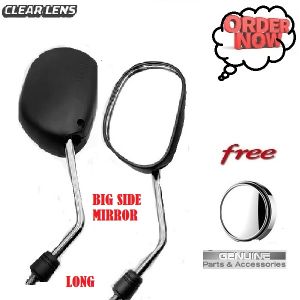 HONDA Supremo M MOTORCYCLE #2304 HONDA LONG STEM BIG SIDE MIRROR STAINLESS STEM